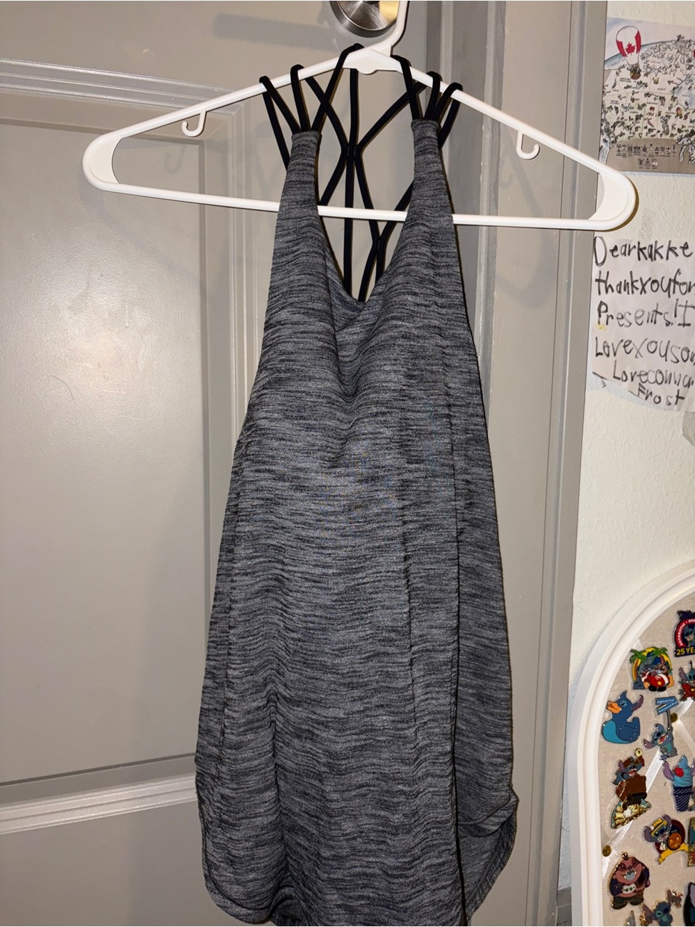 lululemon athletica Gray Heathered tank top
